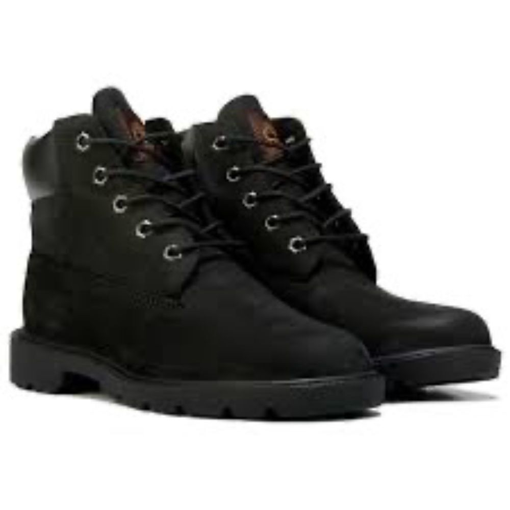 Timberland‎ Junior Kids' Black Nubuck Waterproof Lace-Up Boots Sz 6